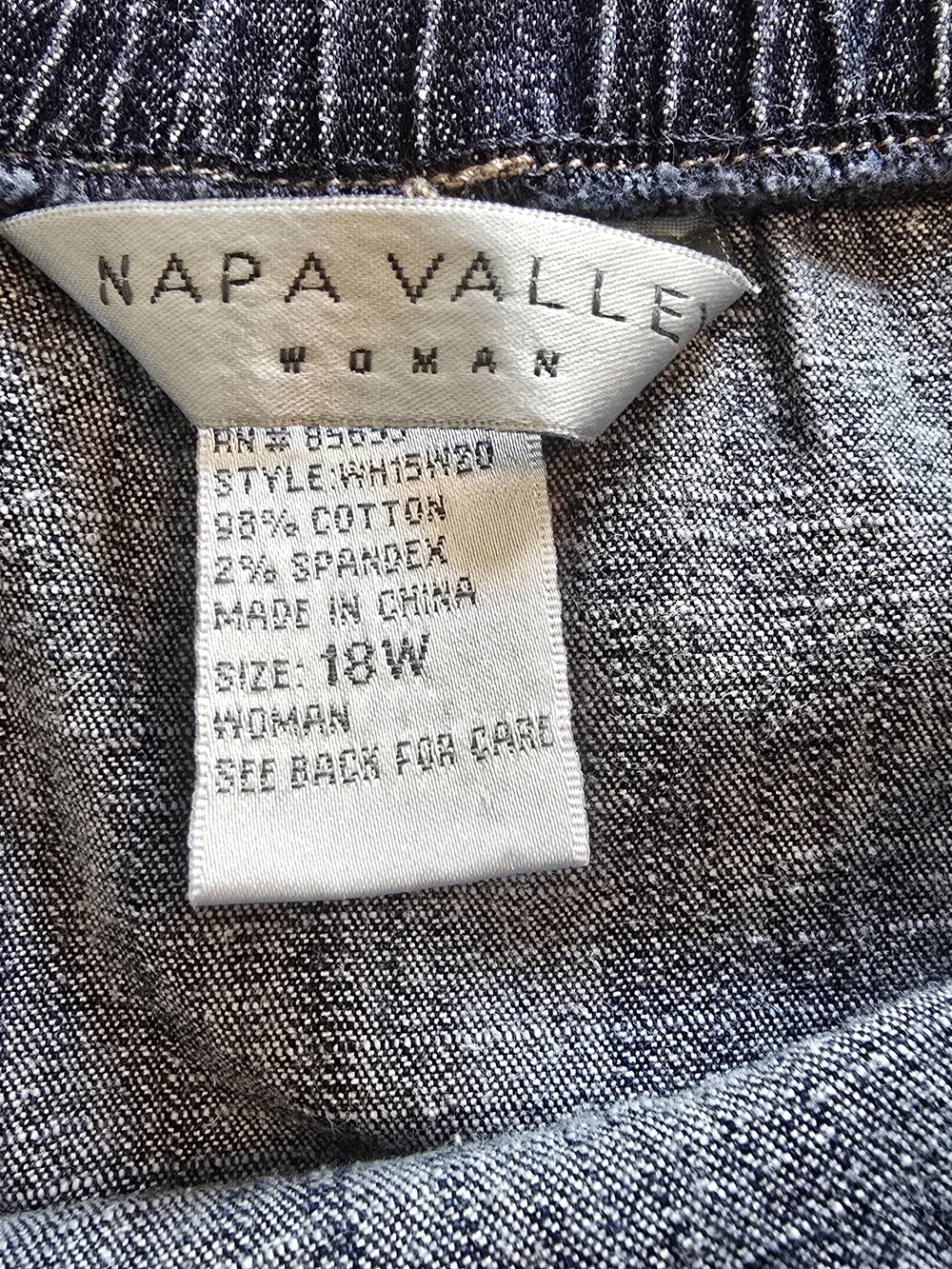 Napa Valley Woman Dark Wash Denim Maxi Skirt Size 18W - Picture 5 of 8